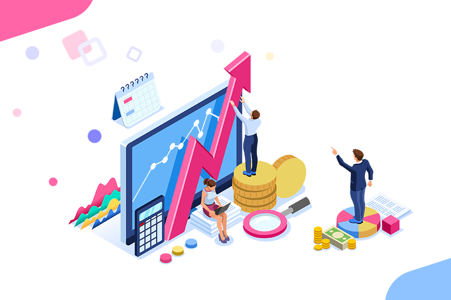 Digital growth strategy illustration for a Dublin web design and marketing agency.